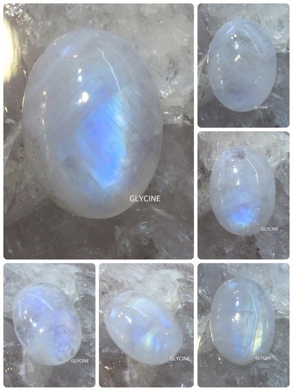 天然】ムーンストーン ペリステライト ラブラドライト 丸玉 16.8mm  