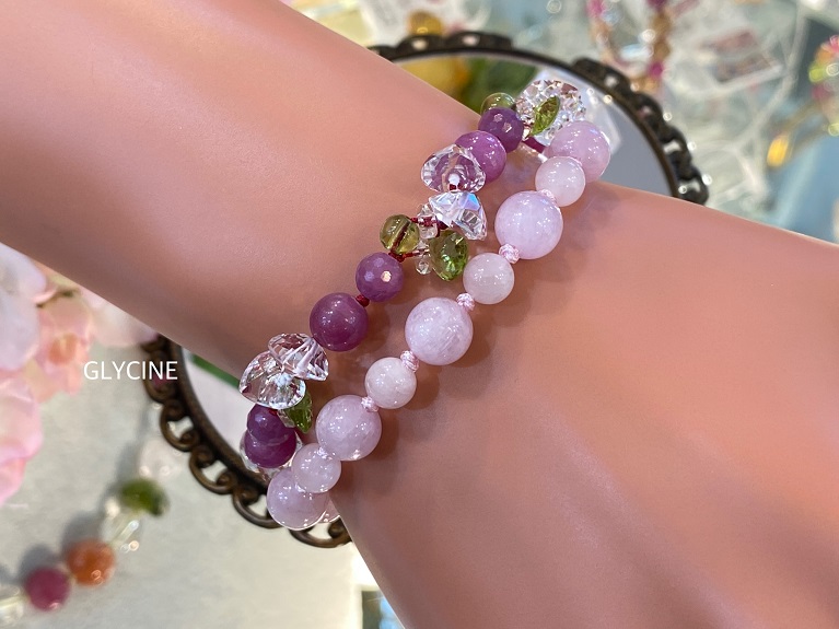 ミックスクンツァイト 恋愛 クンツァイト スフェーン 未読 パワーストーン 